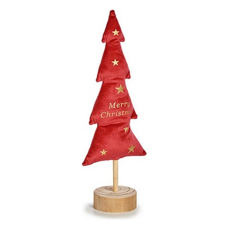 Sapin de Noël Rouge Bois Velours (8 x 40 x 13 cm)
