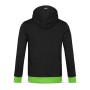 Sudadera con Capucha Hombre Recaro DYNAMIC Negro (Talla L)