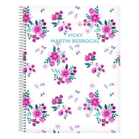 Carnet Bohemian Rose Turquoise A4