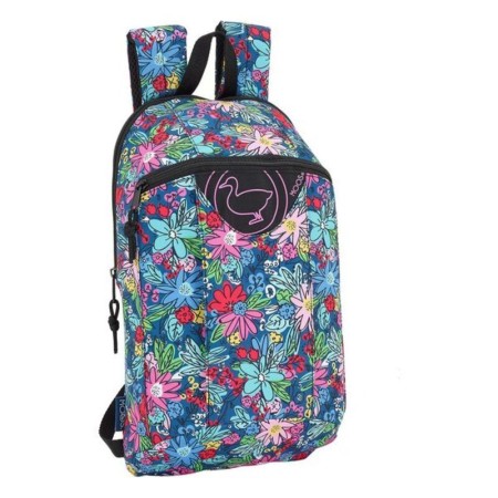 Mochila Infantil Moos Flowers Multicolor (22 x 39 x 10 cm)