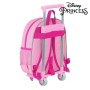 Mochila Escolar 3D con Ruedas 705 Princesses Disney Rosa