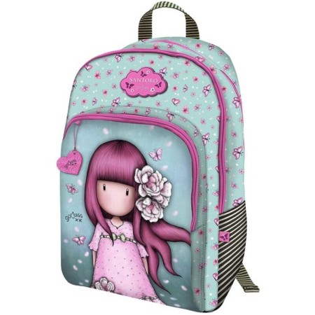Mochila Gorjuss Cherry Blossom Turquesa
