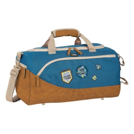 Bolsa de Deporte National Geographic Explorer Azul Marrón (50 x 25 x 25 cm)