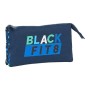 Portatodo Triple BlackFit8 Logos retro Azul marino (22 x 12 x 3 cm)