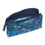 Portatodo Triple BlackFit8 Logos retro Azul marino (22 x 12 x 3 cm)