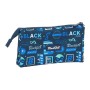 Portatodo Triple BlackFit8 Logos retro Azul marino (22 x 12 x 3 cm)