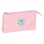 Trousse Fourre-Tout Triple Iris Smiley Rose (22 x 12 x 3 cm)