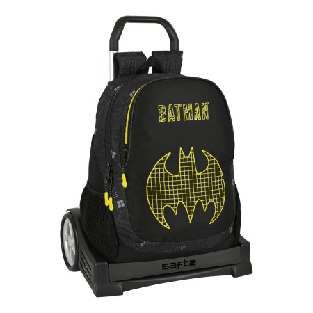Cartable à roulettes Batman Comix Noir Jaune (32 x 44 x 16 cm)