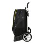 Mochila Escolar con Ruedas Batman Comix Negro Amarillo (32 x 44 x 16 cm)