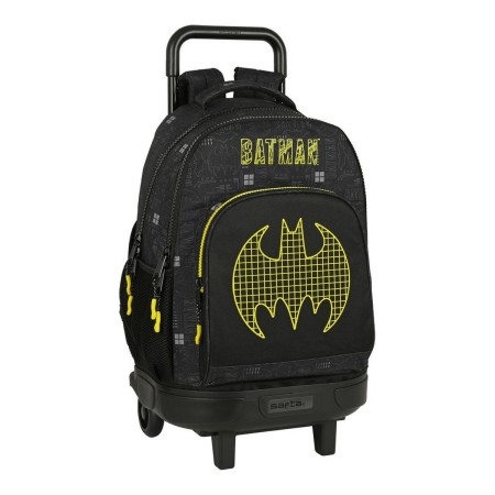 Cartable à roulettes Batman Comix Noir Jaune (33 x 45 x 22 cm)