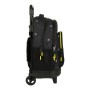 Mochila Escolar con Ruedas Batman Comix Negro Amarillo (33 x 45 x 22 cm)