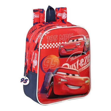 Cartable Cars Double vision Rouge Blue marine (22 x 27 x 10 cm)