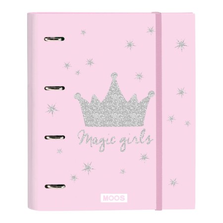 Carpeta de anillas Moos Magic Girls A4 Rosa (35 mm)