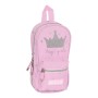 Plumier Mochila Moos Magic Girls Rosa (12 x 23 x 5 cm) (33 Piezas)