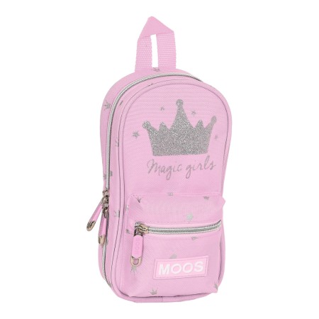 Plumier Mochila Moos Magic Girls Rosa (12 x 23 x 5 cm)