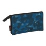 Trousse d'écolier Kelme Break Noir Blue marine (22 x 12 x 3 cm)