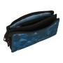 Trousse d'écolier Kelme Break Noir Blue marine (22 x 12 x 3 cm)