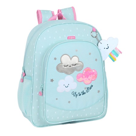 Mochila Escolar Glow Lab Nube Azul claro (32 x 38 x 12 cm)