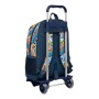 Mochila Escolar con Ruedas Hot Wheels Challenge Azul marino (32 x 42 x 14 cm)