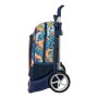 Mochila Escolar con Ruedas Hot Wheels Challenge Azul marino (32 x 42 x 14 cm)