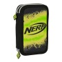 Plumier Doble Nerf Neon Negro Lima (12.5 x 19.5 x 4 cm) (28 piezas)