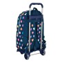 Cartable à roulettes Benetton Corazones Blue marine (30 x 46 x 14 cm)