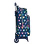 Cartable à roulettes Benetton Corazones Blue marine (30 x 46 x 14 cm)
