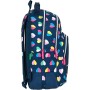 Mochila Escolar Benetton Corazones Multicolor Azul marino (32 x 42 x 15 cm)