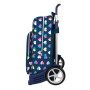 Cartable à roulettes Benetton Corazones Blue marine (30 x 46 x 14 cm)