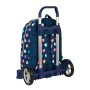 Cartable à roulettes Benetton Corazones Blue marine (30 x 46 x 14 cm)