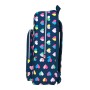 Mochila Escolar Benetton Corazones Azul marino (30 x 46 x 14 cm)