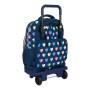 Cartable à roulettes Benetton Corazones Multicouleur Blue marine (33 x 45 x 22 cm)