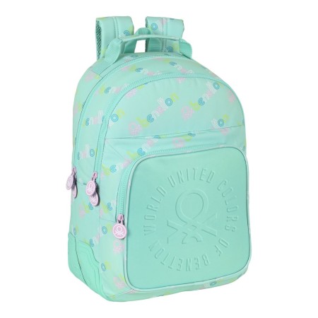 Mochila Escolar Benetton World Menta (32 x 42 x 15 cm)