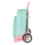 Mochila Escolar con Ruedas Benetton World Menta (30 x 46 x 14 cm)