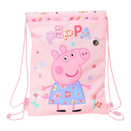 Sac à dos serré par des ficelles Peppa Pig Having fun (26 x 34 x 1 cm)