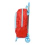 Mochila Escolar con Ruedas SuperThings Kazoom Kids Rojo Azul claro (32 x 42 x 14 cm)