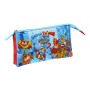 Portatodo Triple SuperThings Kazoom kids Rojo Azul claro (22 x 12 x 3 cm)