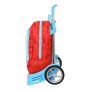 Mochila Escolar con Ruedas SuperThings Kazoom Kids Rojo Azul claro (32 x 42 x 14 cm)