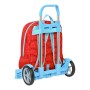 Cartable à roulettes SuperThings Kazoom Kids Rouge Bleu clair (32 x 42 x 14 cm)