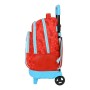 Cartable à roulettes SuperThings Kazoom kids Rouge Bleu clair (33 x 45 x 22 cm)