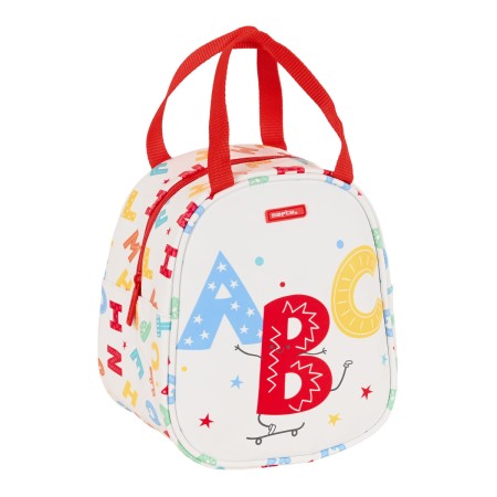 Sac glacière goûter Safta Alphabet Blanc (19 x 22 x 14 cm)