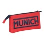 Estuche Escolar Munich Supra Rojo (22 x 12 x 3 cm)