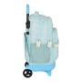 Mochila Escolar con Ruedas BlackFit8 Daisies Azul claro (33 x 45 x 22 cm)