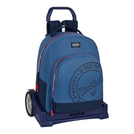 Cartable à roulettes BlackFit8 Stamp Bleu