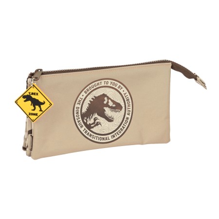 Estuche Escolar Jurassic World Dominion Marrón (22 x 12 x 3 cm)