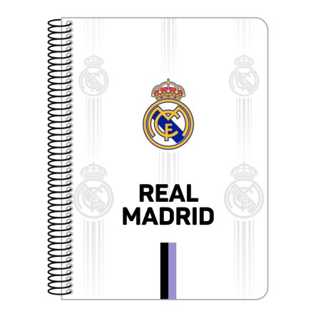 Libreta Real Madrid C.F. Negro Blanco A5