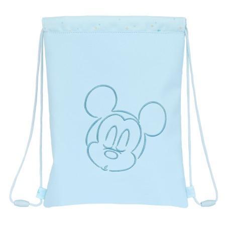 Bolsa Mochila con Cuerdas Mickey Mouse Clubhouse Azul claro (26 x 34 x 1 cm)