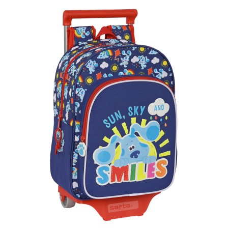 Mochila Escolar con Ruedas Blue's Clues Azul marino (26 x 34 x 11 cm)