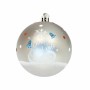 Bola de Navidad Frozen Memories Plateado 6 Unidades Plástico (Ø 8 cm)