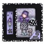 Set de Papelería Gorjuss Smitten kitten Morado Negro Blanco